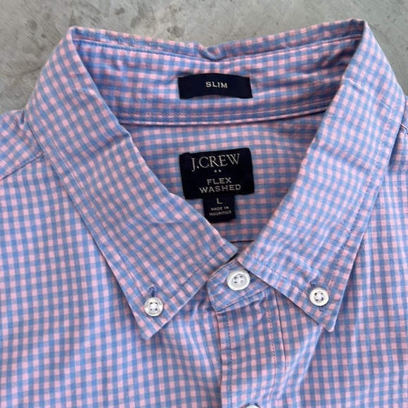 J. Crew men’s L slim flex washed casual button-down shirt EUC - Picture 3 of 6